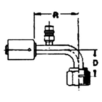 UAC® - A/C Refrigerant Hose Fitting
