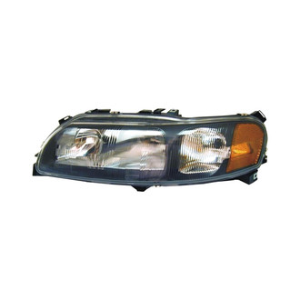 URO Parts® - Black/Chrome Headlight