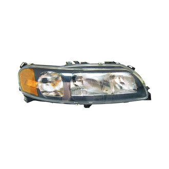 URO Parts® - Passenger Side Black/Chrome Headlight