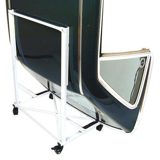 URO Parts® - White Hard Top Storage Cart with Cover