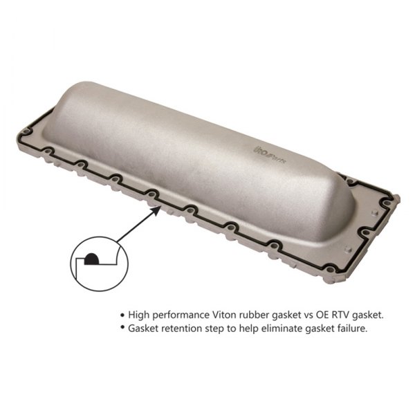 URO Parts® - Premium Version Intake Valley Pan with Redesigned Aluminum Pan