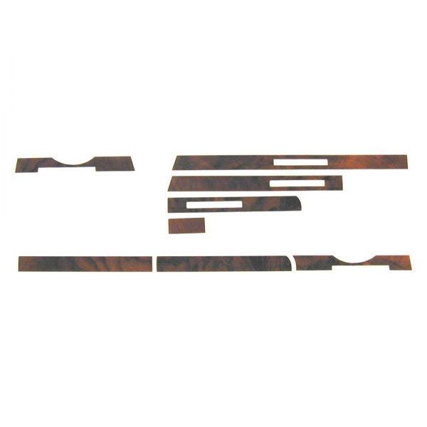 URO Parts® - Burl Wood Dash Strip Set