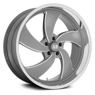 U S Mags U133 Desperado 5 1pc Wheels Anthracite With Milled Accents And Diamond Cut Lip Rims U 01