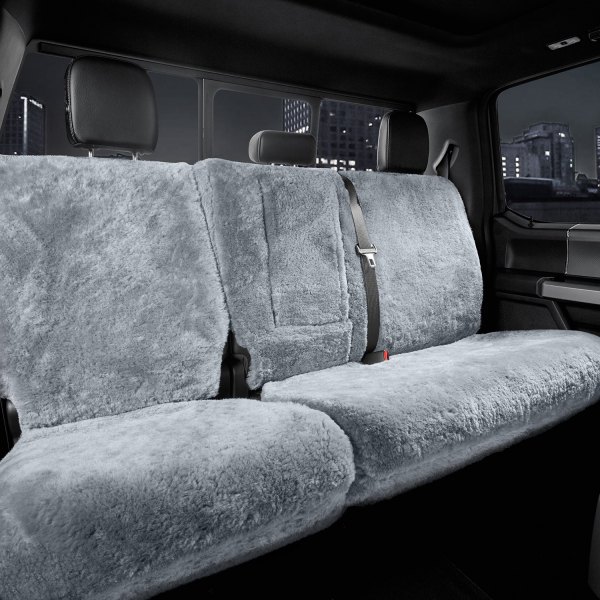 US Sheepskin® - Tailor-Made Deluxe Superfit 3rd Row Silver Seat Cover