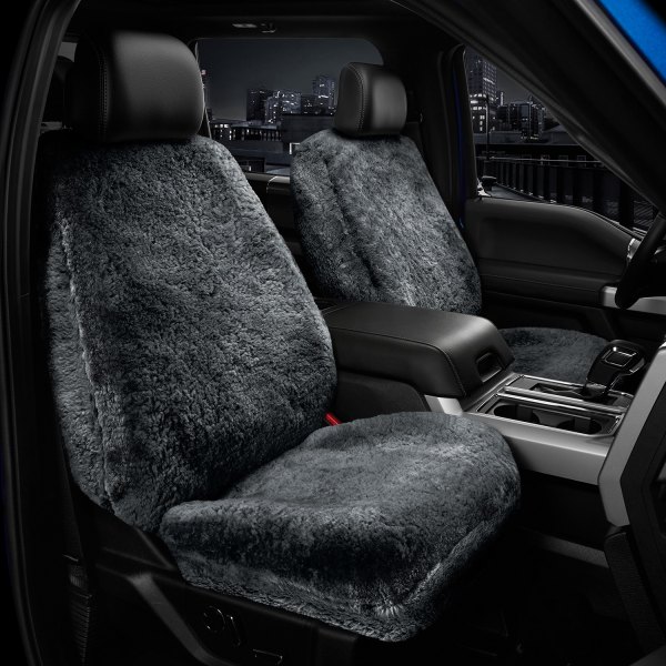 US Sheepskin® - Tailor-Made Deluxe Superfit 1st Row Charcoal Seat Cover