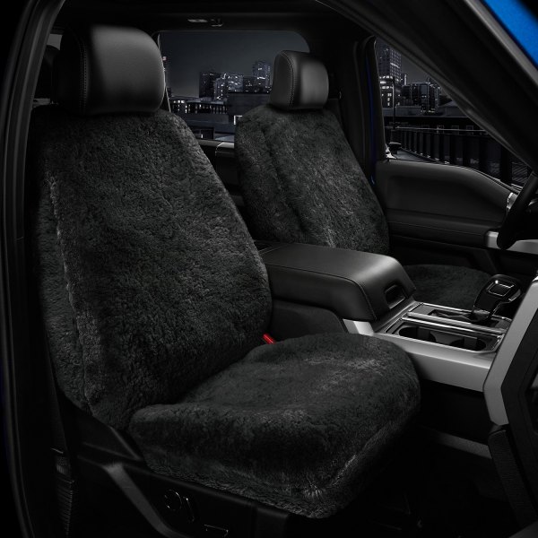 US Sheepskin® - Tailor-Made Deluxe Superfit 1st Row Black Seat Cover