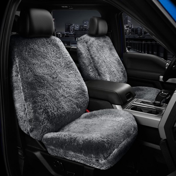 US Sheepskin® - Tailor-Made Deluxe Superfit 2nd Row Pewter Seat Cover