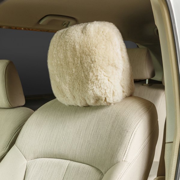 US Sheepskin® - Ready-Made Deluxe Superfit Camel Headrest Cover