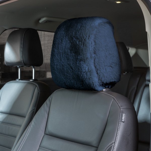 US Sheepskin® - Tailor-Made Deluxe Superfit Blue Headrest Cover
