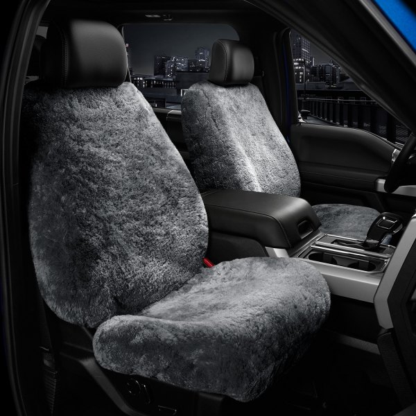 US Sheepskin® - Tailor-Made All Sheepskin 1st Row Pewter Seat Cover
