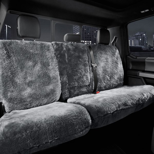 US Sheepskin® - Tailor-Made All Sheepskin 1st Row Pewter Seat Cover