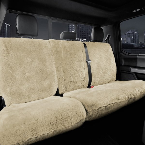 US Sheepskin® - Tailor-Made All Sheepskin 2nd Row Camel Seat Cover