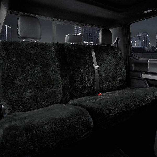 US Sheepskin® - Tailor-Made All Sheepskin 3rd Row Black Seat Cover