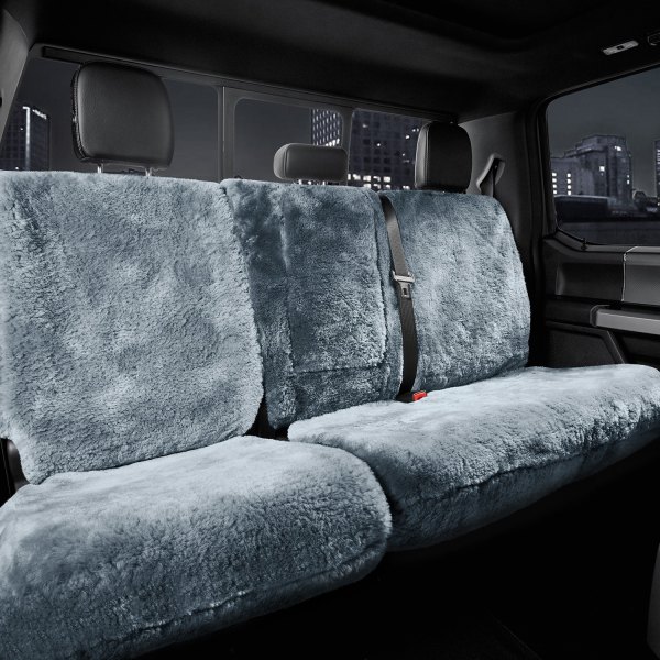 US Sheepskin® - Tailor-Made All Sheepskin 3rd Row Dark Silver Seat Cover