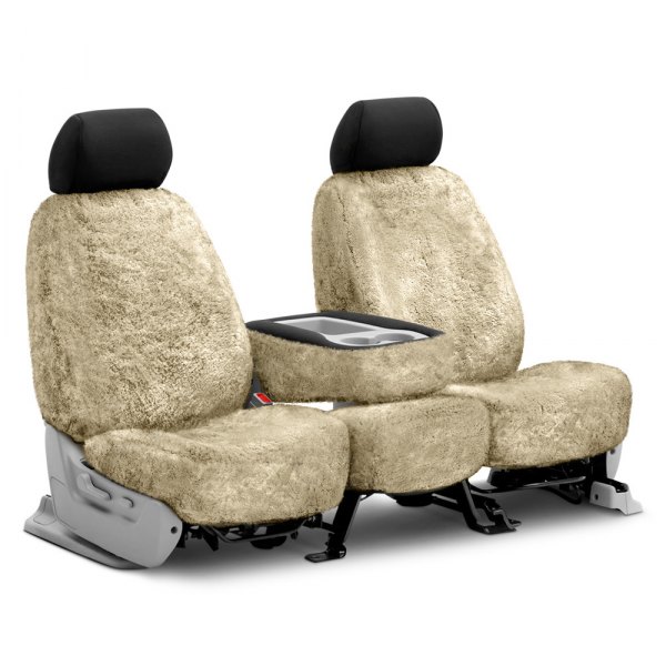 US Sheepskin® - Tailor-Made All Sheepskin 2nd Row Camel Seat Cover