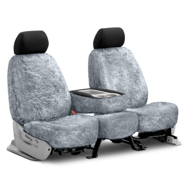 US Sheepskin® - Tailor-Made All Sheepskin 1st Row Silver Seat Cover