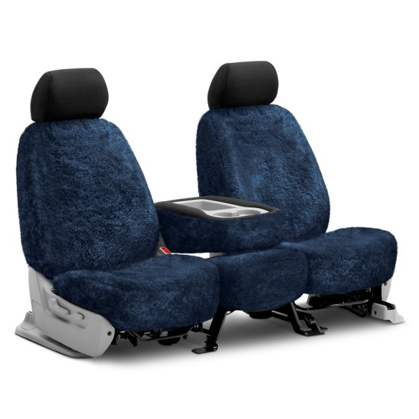 US Sheepskin® - Tailor-Made All Sheepskin 2nd Row Blue Seat Cover