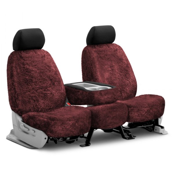 US Sheepskin® - Tailor-Made All Sheepskin 2nd Row Burgundy Seat Cover