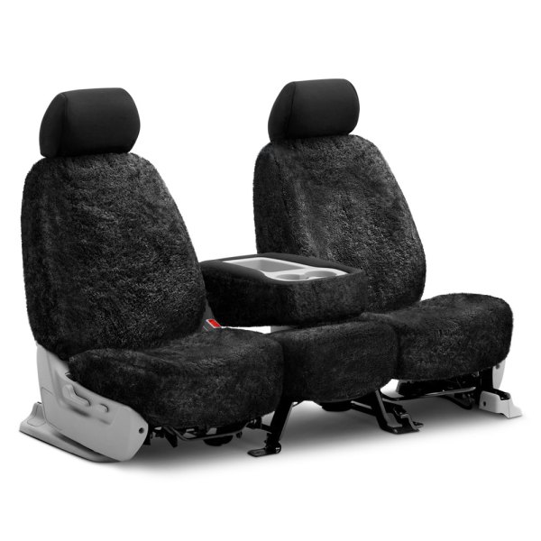 US Sheepskin® - Tailor-Made All Sheepskin 1st Row Black Seat Cover