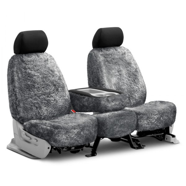 US Sheepskin® - Tailor-Made All Sheepskin 2nd Row Pewter Seat Cover