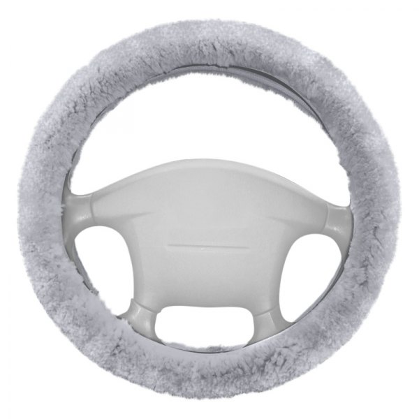 US Sheepskin® - Silver Steering Wheel Cover