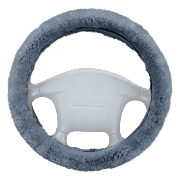 US Sheepskin® - Dark Silver Steering Wheel Cover