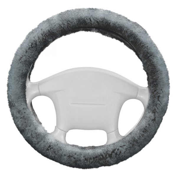 US Sheepskin® - Pewter Steering Wheel Cover