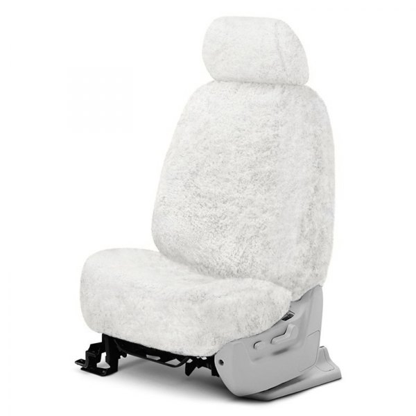 US Sheepskin® - Ready-Made All Sheepskin Double Cap White Seat Cover