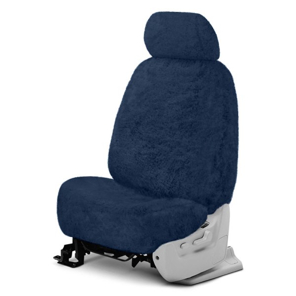 US Sheepskin® - Ready-Made All Sheepskin Double Cap Blue Seat Cover
