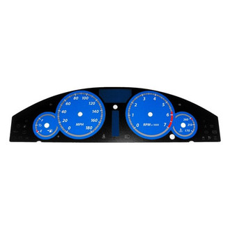 US Speedo® - Daytona Edition Gauge Face Kit with Blue Night Lettering Color, Blue