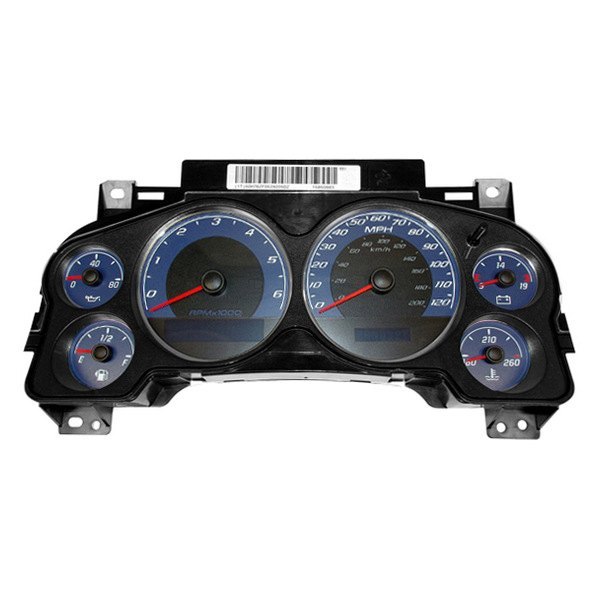 US Speedo® - Escalade Edition Gauge Face with Blue Night Lettering Color, Blue, 120 MPH