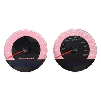 US Speedo® - Escalade Edition Gauge Face with Blue Night Lettering Color, Pink, 120 MPH, 6000 RPM