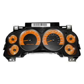 US Speedo® - Escalade Edition Gauge Face with Blue Night Lettering Color, Orange, 120 MPH