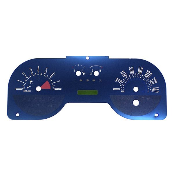 US Speedo® - Aqua Edition Gauge Face Kit, 140 MPH, 8000 RPM