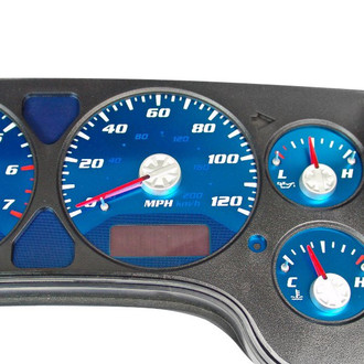 US Speedo® - Aqua Edition Gauge Face Kit, 120 MPH, 7000 RPM