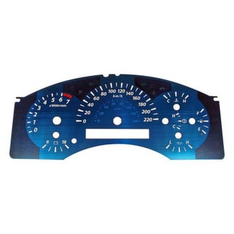 US Speedo® - Aqua Edition Gauge Face Kit, 140 MPH, 7000 RPM