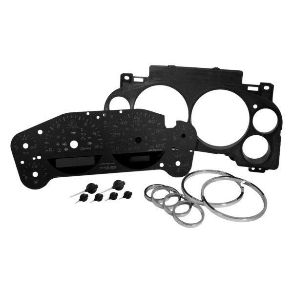US Speedo® - Black OPS Edition Gauge Face Kit, 120 MPH, 5000 RPM