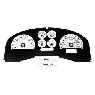 US Speedo® - Daytona Edition Gauge Face Kit with Green Night Lettering Color, White