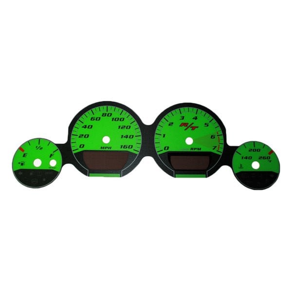 US SpeedoÂ® MAG0811 - Daytona Edition Gauge Face Kit with Green Night Lettering Color, Green, 160 MPH