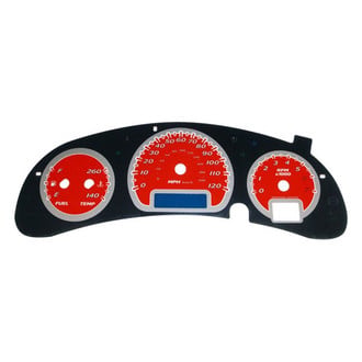 US Speedo® - Daytona Edition Gauge Face Kit with Blue Night Lettering Color, Red, 120 MPH