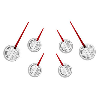 US Speedo® - Speedometer Needle Kit with Satin Hub, Red