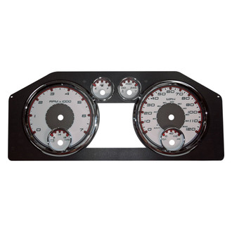 US Speedo® - Daytona Edition Gauge Face Kit with White Night Lettering Color, White, 120 MPH