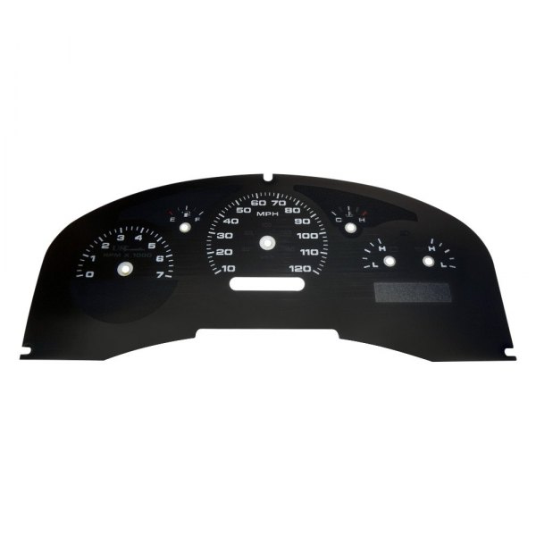 US Speedo® - Stealth Edition Gauge Face Kit, 120 MPH