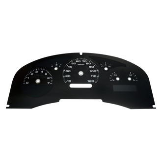 US Speedo® - Stealth Edition Gauge Face Kit, 120 MPH