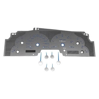 US Speedo® - Stainless Steel Gauge Face Kit with Blue Numbers