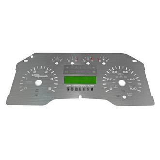 US Speedo® - Stainless Steel Gauge Face Kit with White Numbers, MPH
