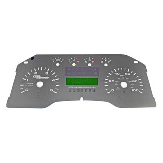 US Speedo® - Stainless Steel Gauge Face Kit with White Numbers