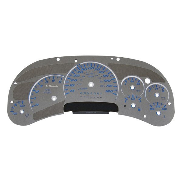 US Speedo® Chevy Tahoe LS / LT / LTZ 2007 Stainless Steel Gauge Face Kits