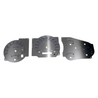 US Speedo® - Stainless Steel Gauge Face Kit with Blue Numbers