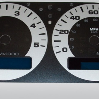 US Speedo® - Daytona Edition Gauge Face Kit, Silver